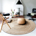 Natural personalised minimalist custom round rug floor mats